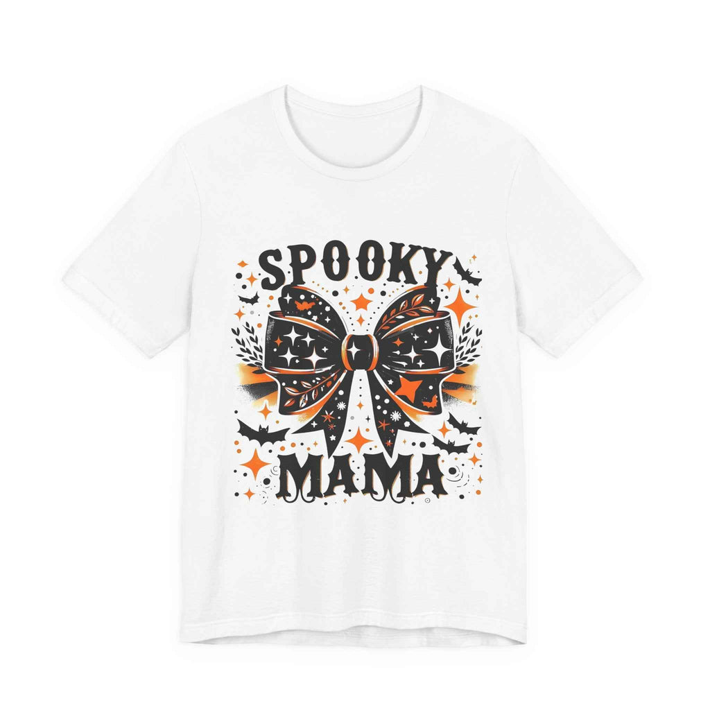 Spooky Mama T-Shirt - Unisex Jersey Tee for Halloween, Family Events, Gifts for Moms, Autumn Fashion, Casual Wear