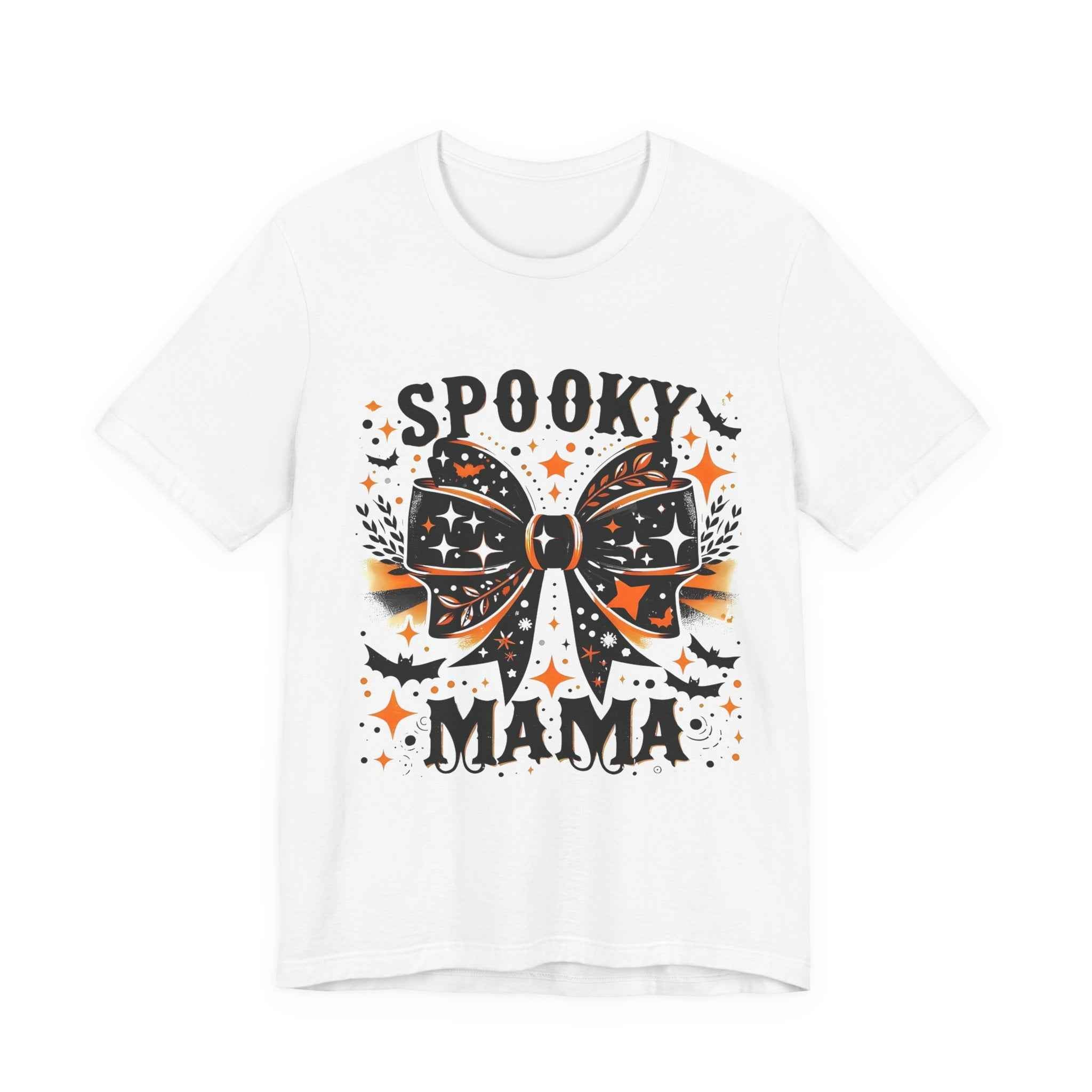 Spooky Mama T-Shirt - Unisex Jersey Tee for Halloween, Family Events, Gifts for Moms, Autumn Fashion, Casual Wear