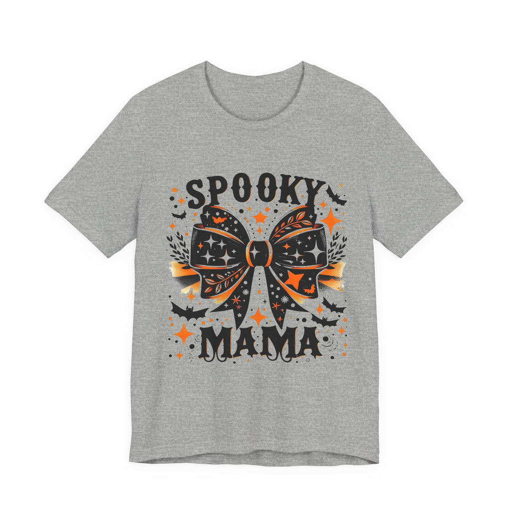 Spooky Mama T-Shirt - Unisex Jersey Tee for Halloween, Family Events, Gifts for Moms, Autumn Fashion, Casual Wear