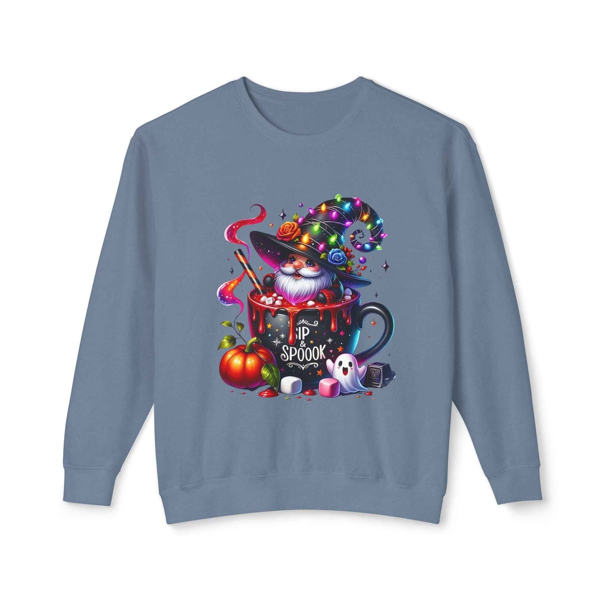 Spooky Cat Sweatshirt - Unisex Crewneck for Cat Lovers | Unique Autumn Apparel