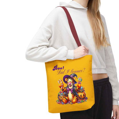Halloween Tote Bag - Boo! Did I Bounce? Fun Trick or Treat Bag, Cute Gift for Halloween Lovers, Seasonal Shopping Bag, Fall Decor