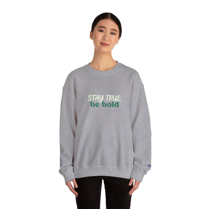 Be Bold Sweatshirt - Minimal Inspirational White Crewneck for Motivation - Ghita Shop