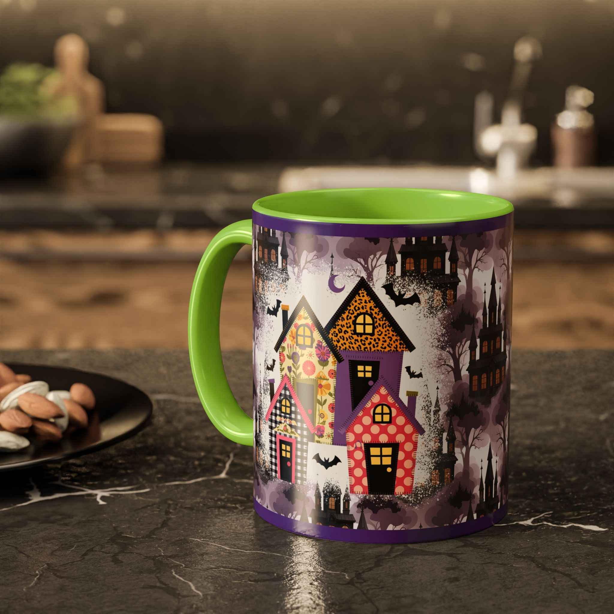 Colorful Halloween Mugs - Unique Witch-Themed Coffee Cup for Spooky Autumn Gifts