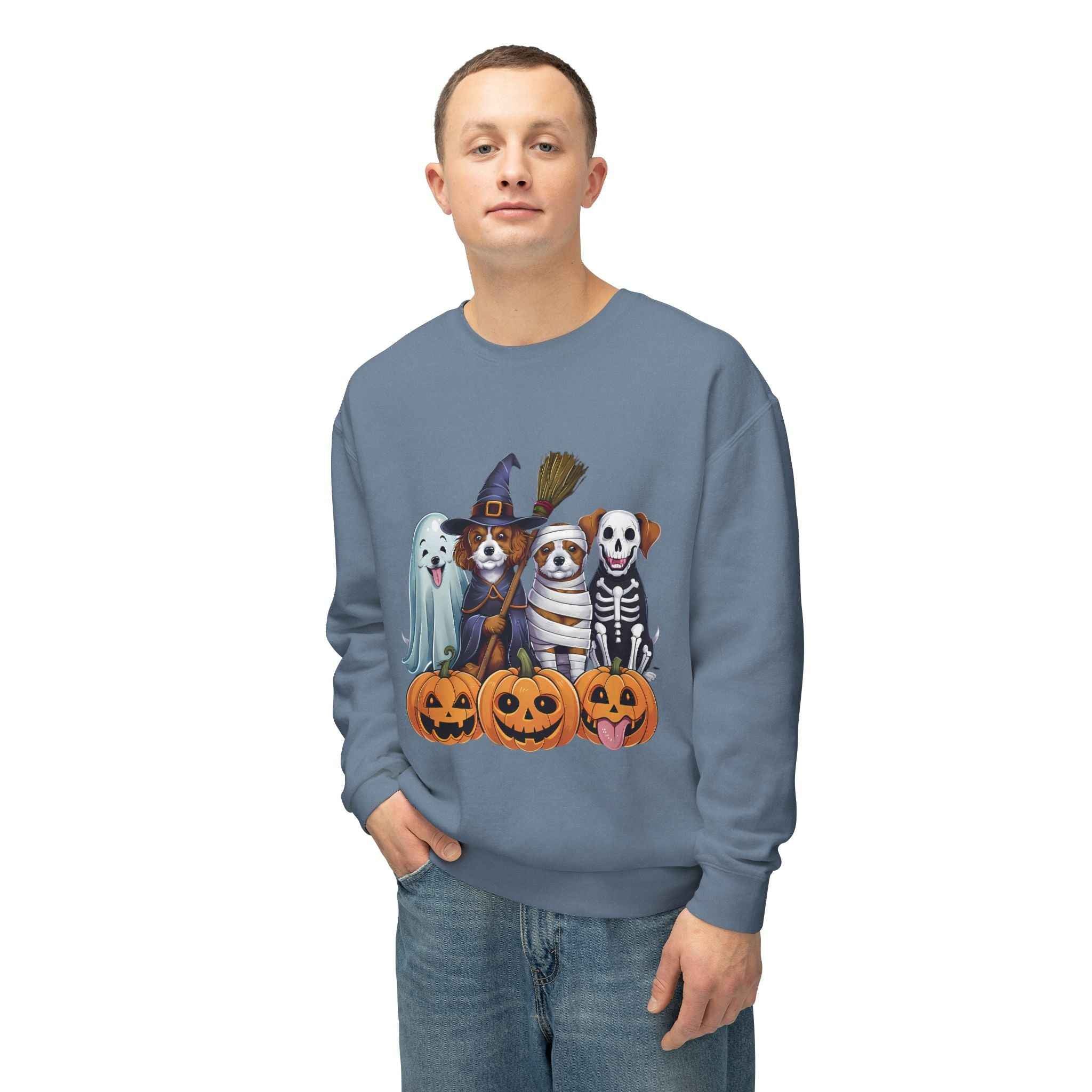 Halloween Dog Sweatshirt – Spooky Pet Crewneck for Your Furry Friend