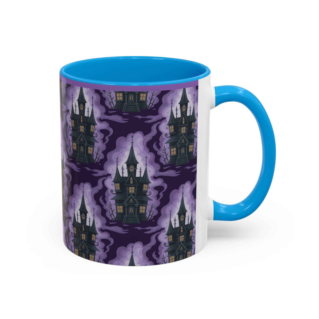 Haunted Castle Coffee Mug - Gothic Halloween Drinkware for Spooky Sips
