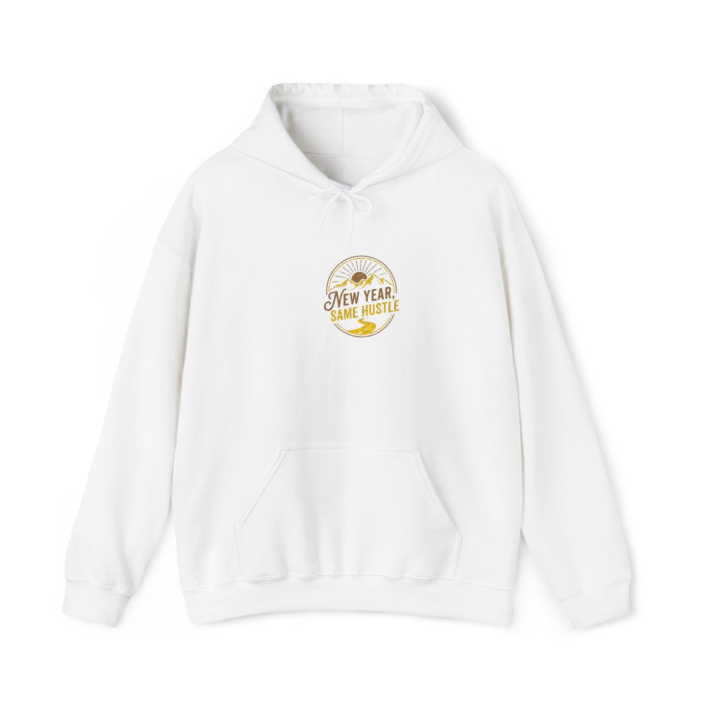 New Year Golden Fireworks Hoodie — Celebrate 2025 Pullover
