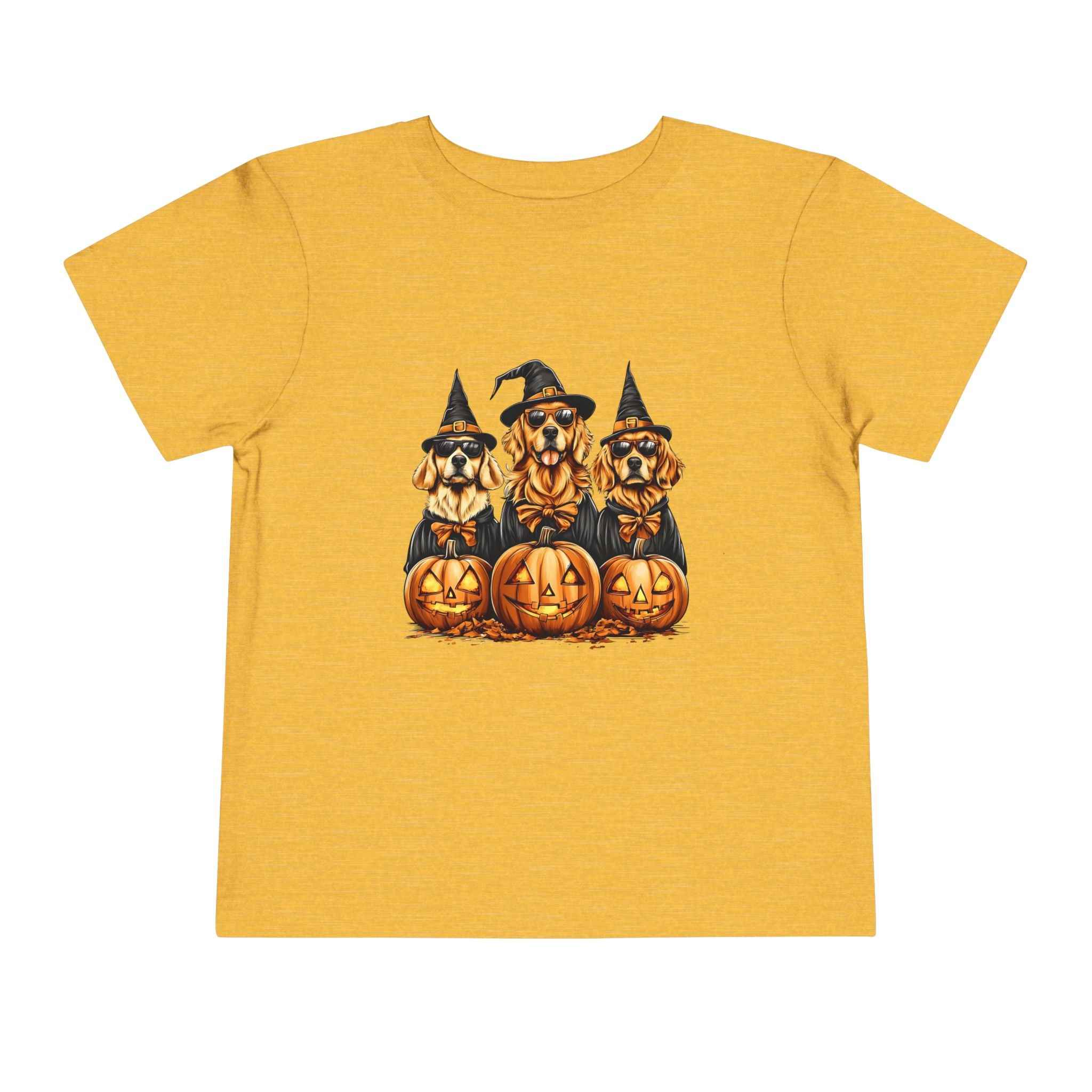 Halloween Puppy Witch Tee - Cute Toddler Shirt for Kids' Halloween Fun