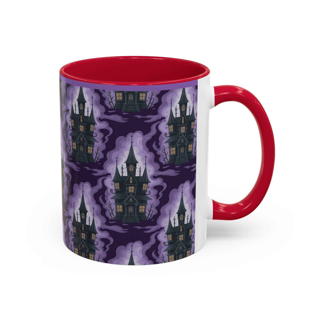 Haunted Castle Coffee Mug - Gothic Halloween Drinkware for Spooky Sips