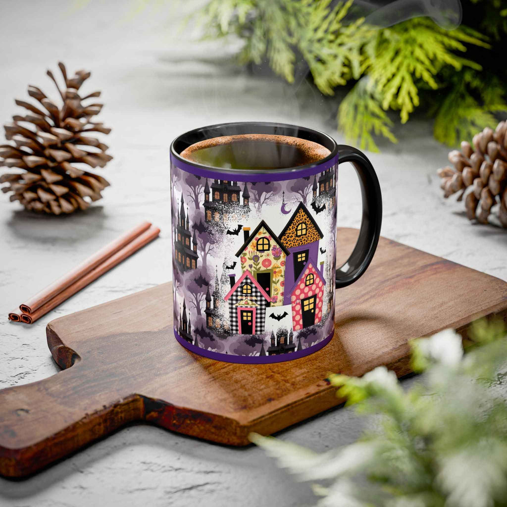 Colorful Halloween Mugs - Unique Witch-Themed Coffee Cup for Spooky Autumn Gifts