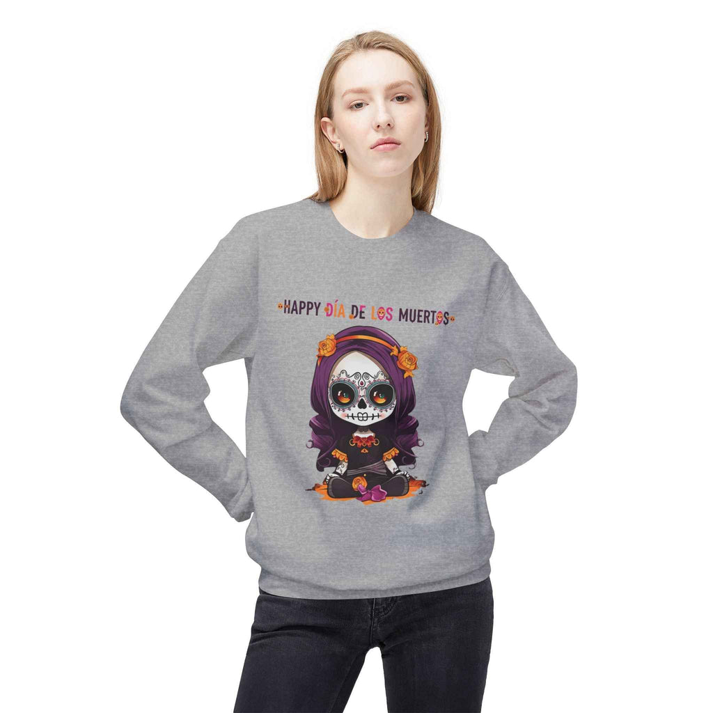 Día de Los Muertos Sweatshirt - Day of the Dead Fleece Crewneck for Festive Comfort